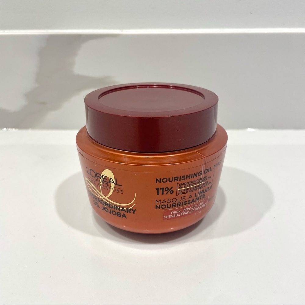 🟠5/$25 NEW L’Oréal Hair Expertise Extraordinary Oil Jojoba Nourishing Hair Mask